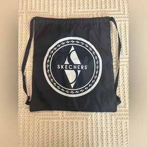 Sketchers Navy Blue Drawstring Backpack Back Pack - Perfect for Everyday Wear